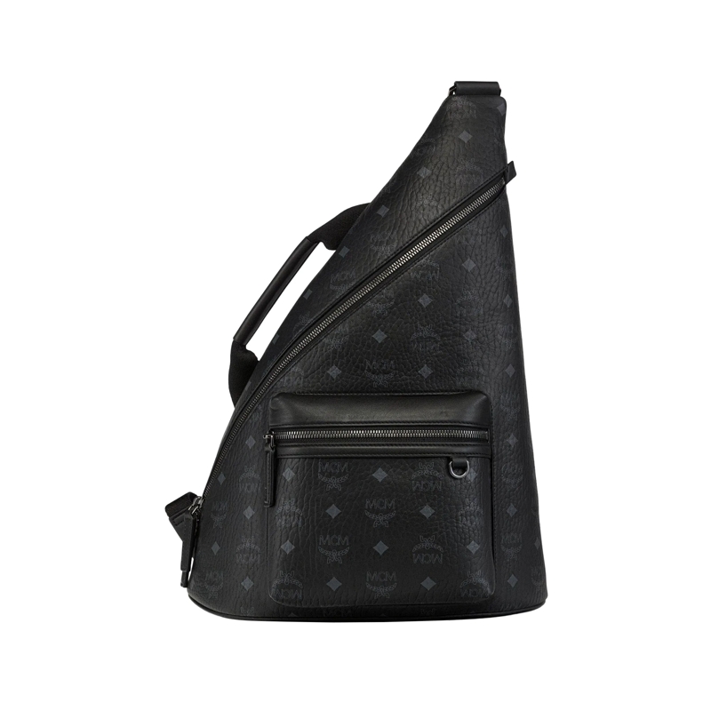 MCM Rucksack Sling Aren Sling-Bag in Visetos schwarz