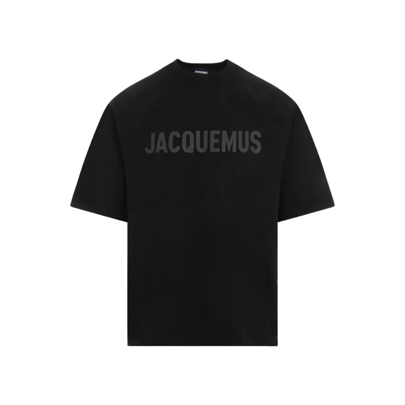 Jacquemus T-shirt Logo Embossed Raglan T-Shirt Black