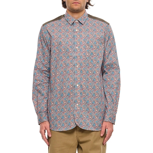 Junya Watanabe Hemden Printed Shirt Grey