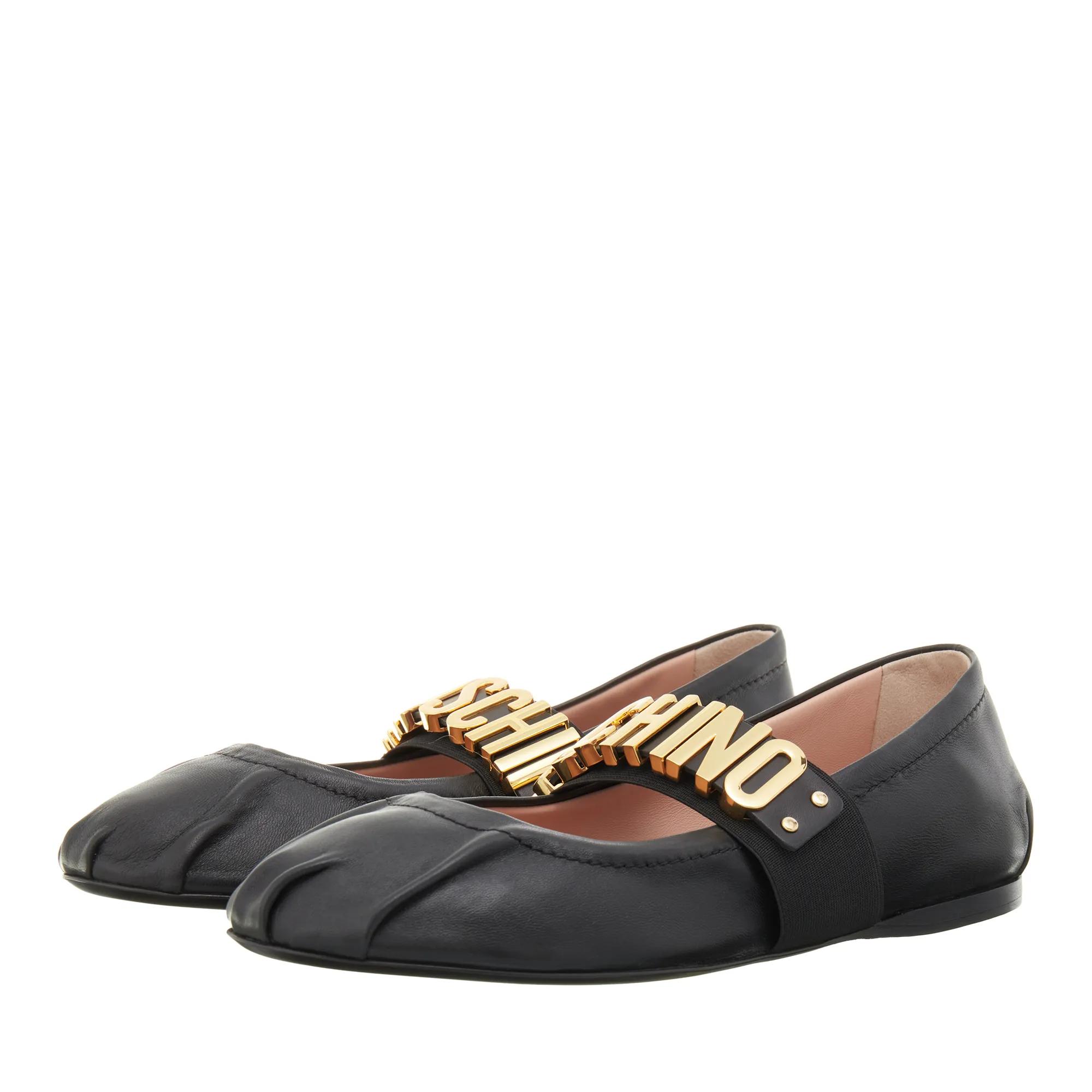 Moschino Espadrilles - Maxilettering - Gr. 37 (EU) - in Schwarz - für Damen