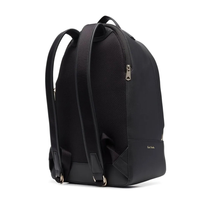 Paul Smith Black Leather Backpack Black Rucksack