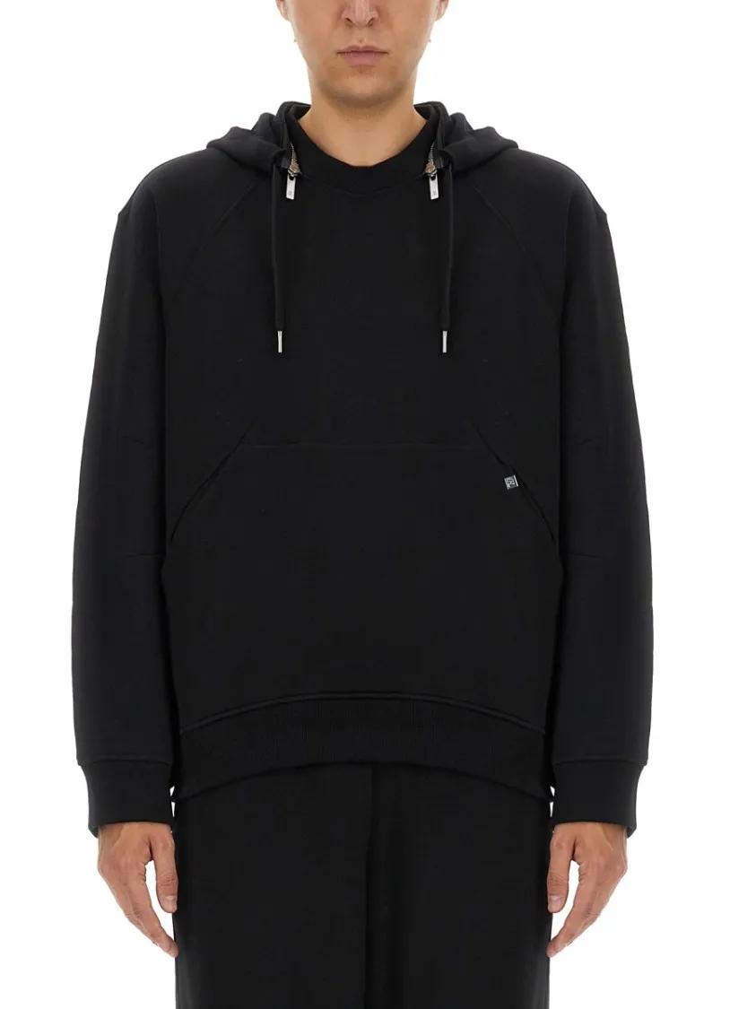 Thumbnail - Helmut Lang - Black Hoodie With Adjustable Drawstrings - Größe XS - schwarz