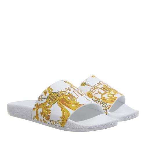 Versace Jeans Couture Fondo Shelly  White/Gold Slide