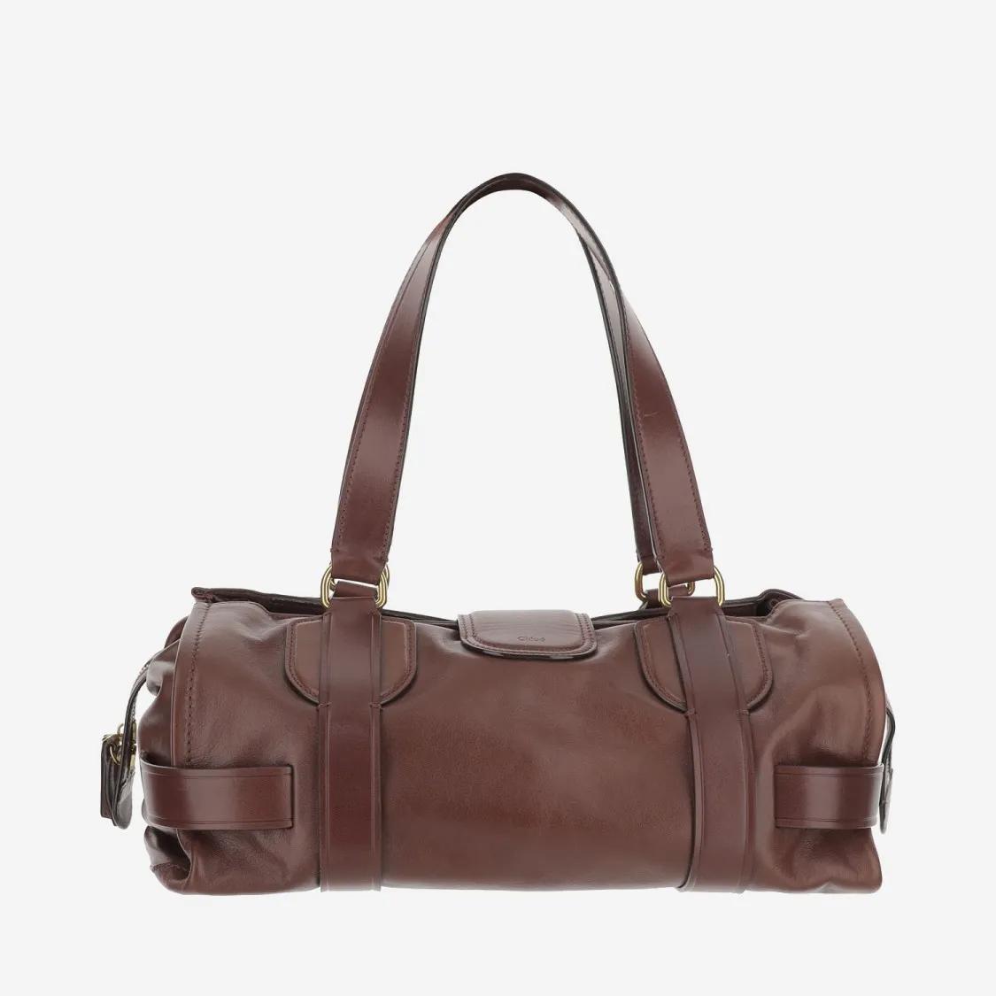 Chloé Handtas van glad leer met bedeltjes Brown Dames