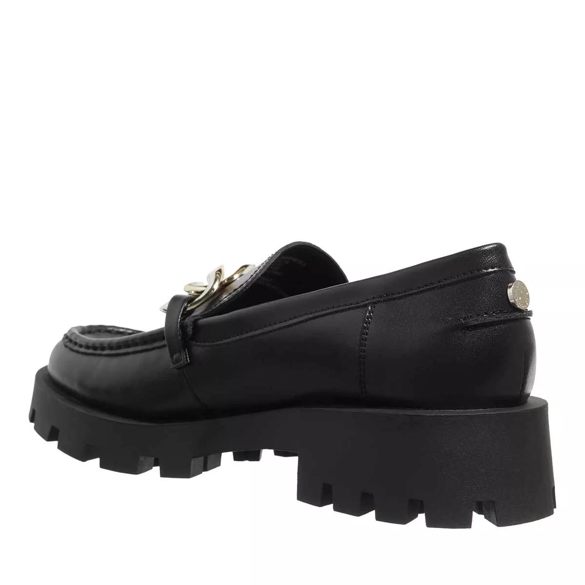 Steve madden feather loafer on sale black