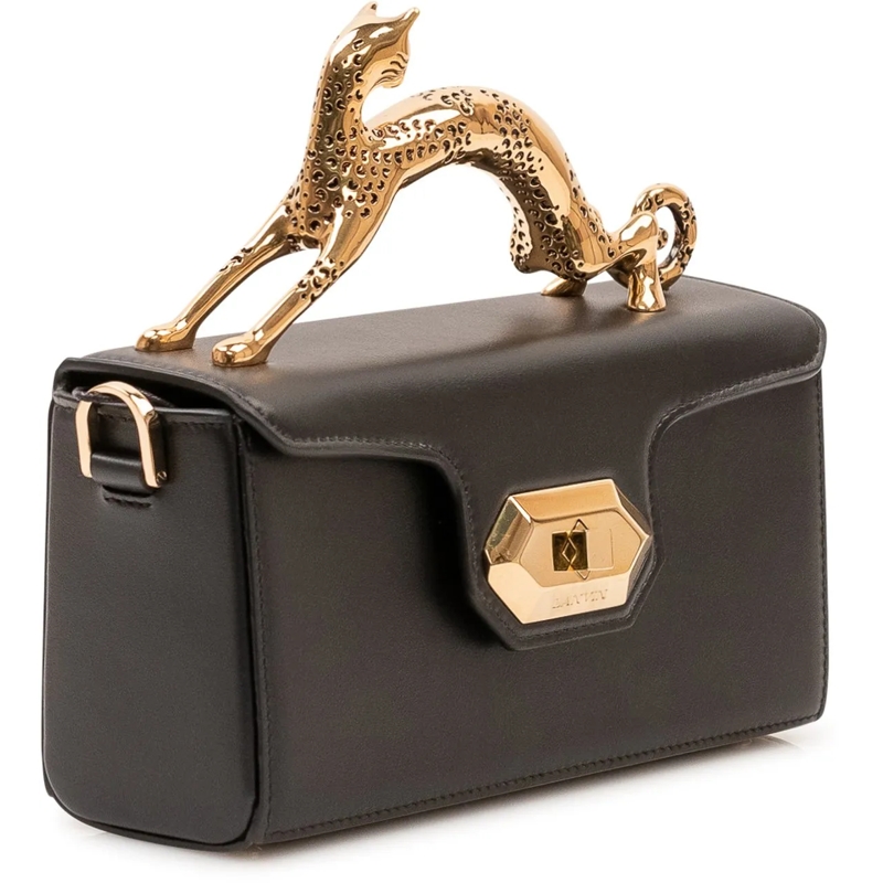 Lanvin Tote Borsa Nano con Manico Scultura schwarz(Image 3)