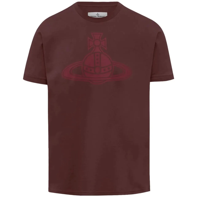 Vivienne Westwood T-shirt Paris Orb Classic T-shirt Burgundy rot