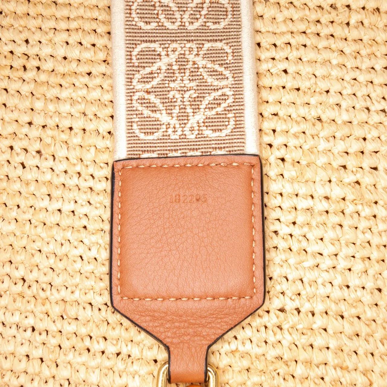 Thumbnail - Loewe Hobo Bags - Mini Raffia Slit Satchel - Gr. unisize - in Braun - für Damen