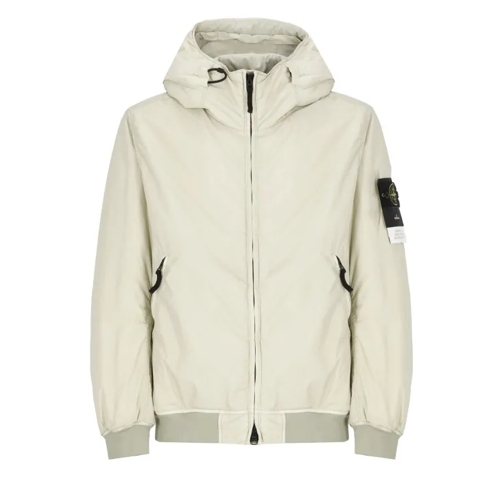 Stone Island Padded Jacket With Logo Green 