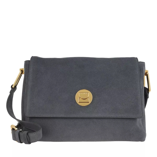 Coccinelle Handbag Suede Leather Ash Grey Crossbody Bag