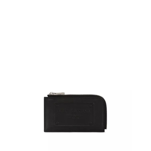 Dolce&Gabbana Logo-Embossed Leather Wallet Black Plånbok