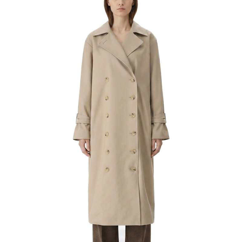 TOTEME Wintermantel Trenchcoat aus Baumwollmix beige(Image 2)