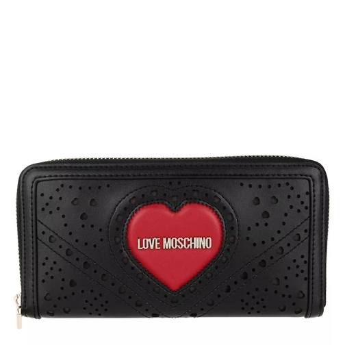 Love Moschino Wallet Nero Continental Portemonnee