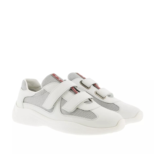 Prada Velcro Sneakers Bianco/Argento Low-Top Sneaker