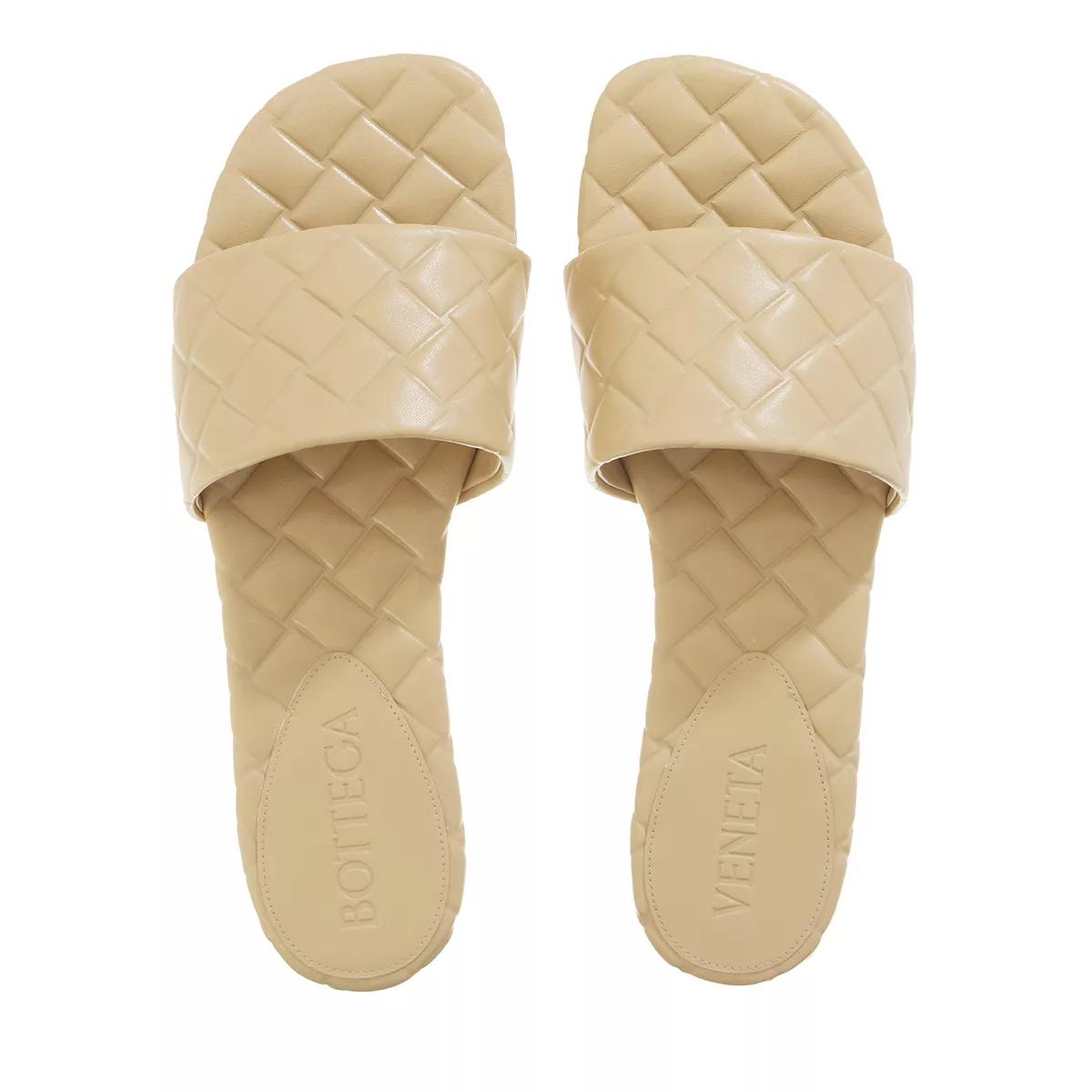 Thumbnail - Bottega Veneta Slipper & Pantoletten - Flat Sandal Leather - Gr. 40 (EU) - in Beige - für Damen