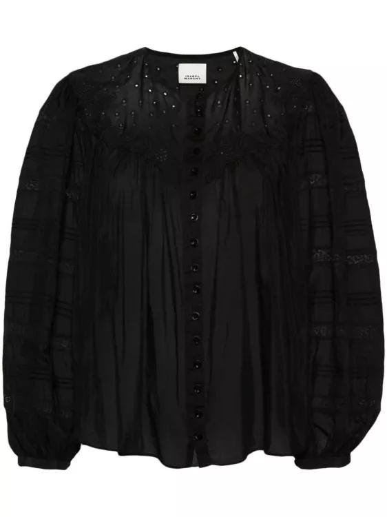 Isabel Marant - Gregoria Cotton Shirt - Größe 38 - black