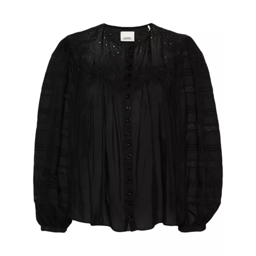 Isabel Marant Gregoria Cotton Shirt Black 