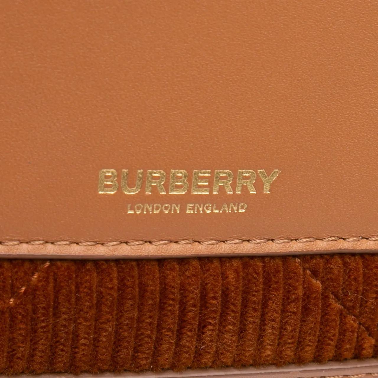 Thumbnail - Burberry Hobo Bags - Micro Corduroy Olympia Shoulder Bag - Gr. unisize - in Braun - für Damen