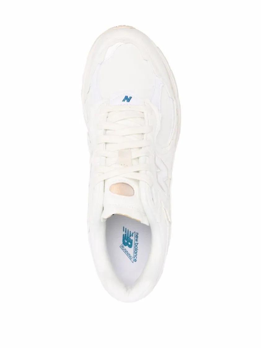 Thumbnail - New Balance Low-Top Sneaker - White Sneakers With Logo Patch - Gr. 7_5 - in Beige - für Damen