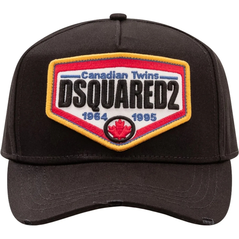 Dsquared2  Cappello da Baseball con Patch Grafica schwarz