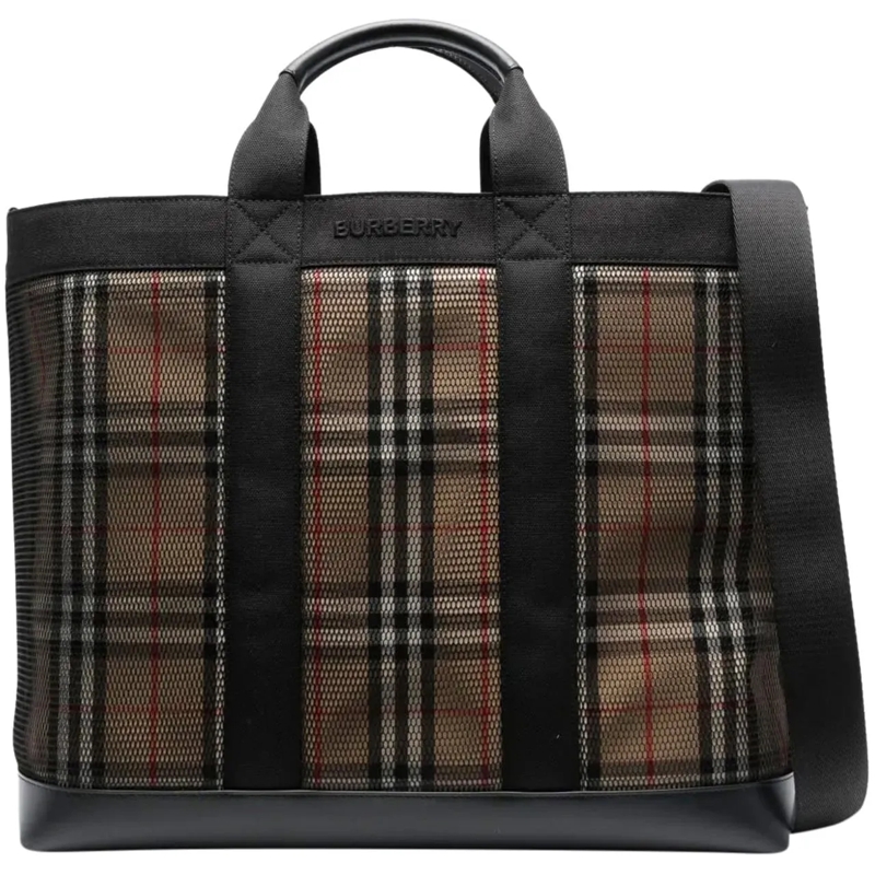 Burberry Tote Ormond Check Tote Bag schwarz