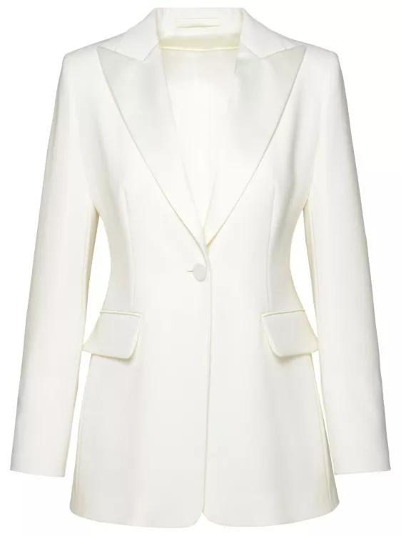 Max Mara - Plinio%27 White Acetate Blend Jacket - Größe 42 - white