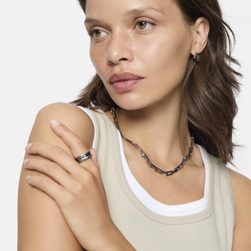 Liebeskind Berlin Mittellange Halskette Edelstahl Urban Chic gold(Image 4)