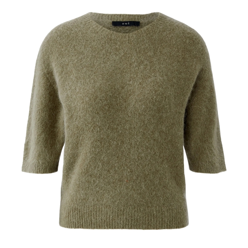 Oui Pullover Pullover oliv