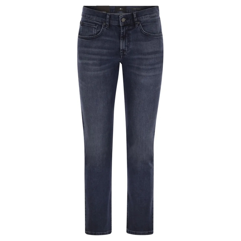 Seven for all Mankind Jeans Slimmy Tapered - Skinny Medium-Waisted Jeans Black