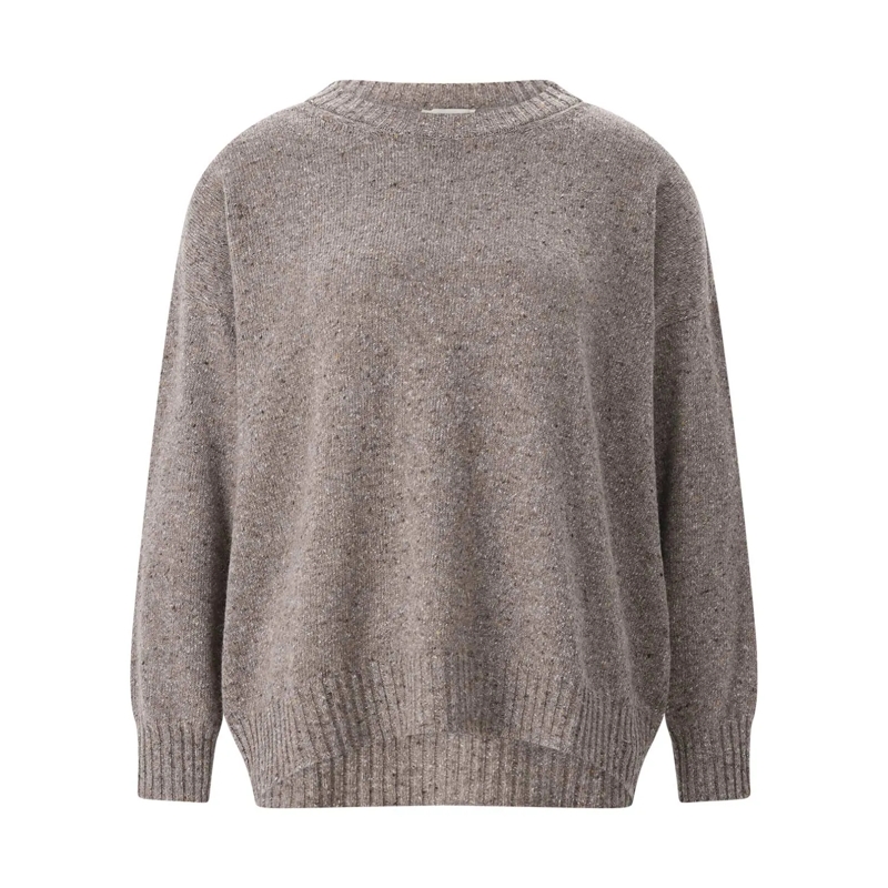 WEEKEND Max Mara Pullover Pullover Palchi aus Woll-Seiden-Mix braun