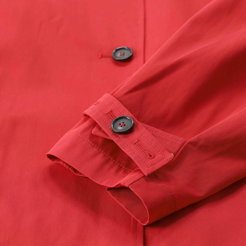 TOTEME Wintermantel Trenchcoat aus Bio-Baumwolle rot(Image 5)