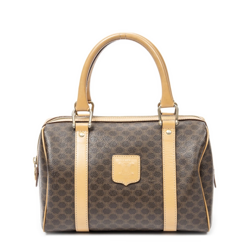 Celine Crossbody Bag Vintage Mini Boston beige