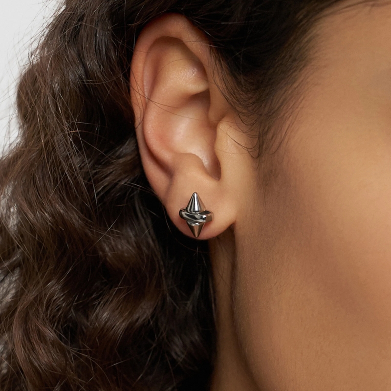 Liebeskind Berlin Ohrstecker Edelstahl Spikes silber(Image 8)