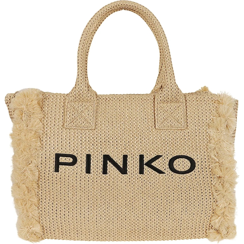 Pinko Tote PINKO BEACH SHOPPER RAFIA beige