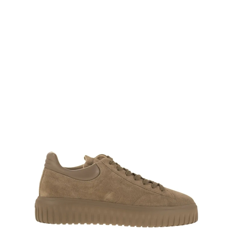 Hogan Lage-top sneaker H-Stripes Suede Trainers Brown
