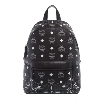 MCM Stark Backpack Medium Black Backpack