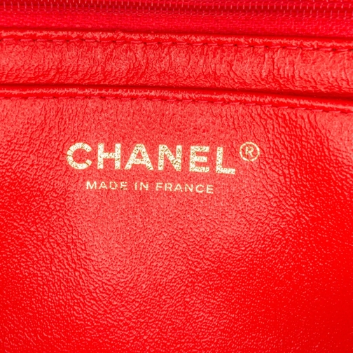 Chanel Sac à bandoulière 2019 Mini Rectangular Classic Lambskin Single Flap rot (Image 30)