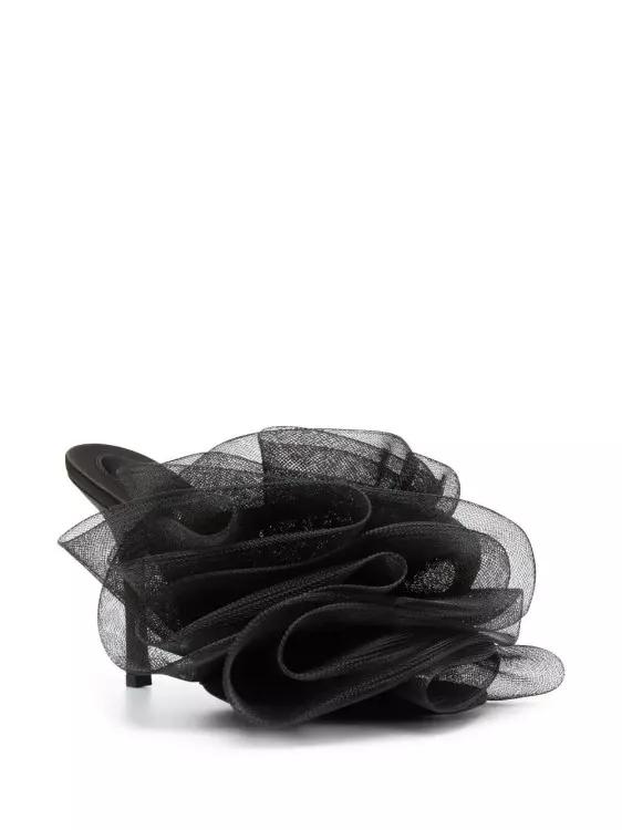 Thumbnail - Alexander Wang Slipper & Pantoletten - Ruched Tulle Mules - Gr. 38 (EU) - in Schwarz - für Damen