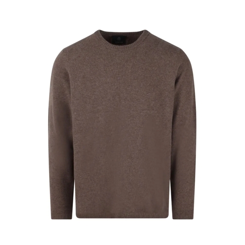 Moncler Pullover Jumbo Roundneck Sweater Brown