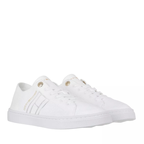 Tommy Hilfiger Knitted Light Cupsole White Low-Top Sneaker