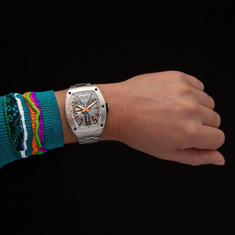 Carlo Colucci Automatikuhr Automatikuhr CC100 . silber(Image 2)