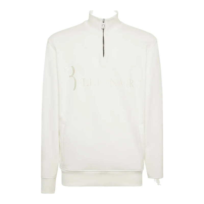 BILLIONAIRE Daunenjacke Jogging-Jacke Logo weiss