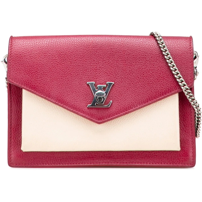Louis Vuitton Sac à bandoulière Bicolor Leather MyLockMe Chain Pochette rot