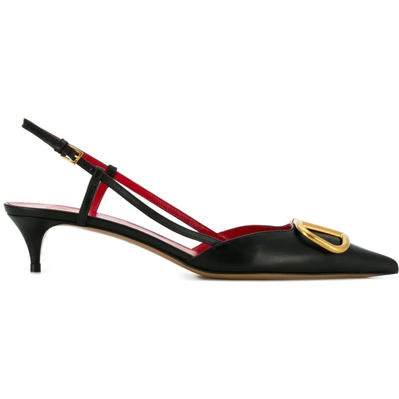 Valentino Garavani Pumps "Vlogo Signature" Slingback Pumps Black Black