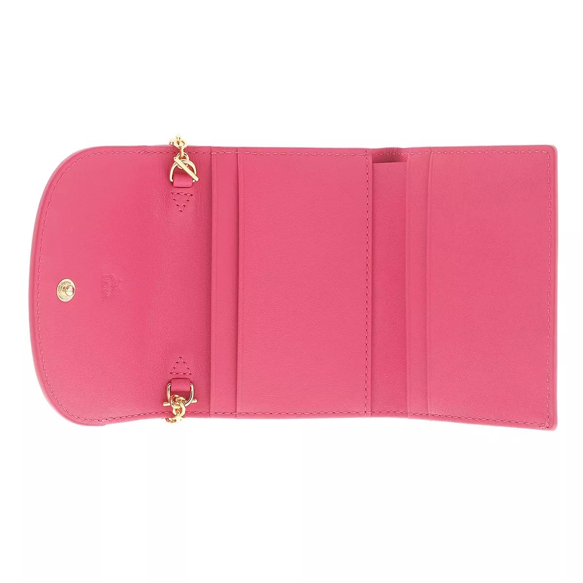 Mcm red wallet clearance women's