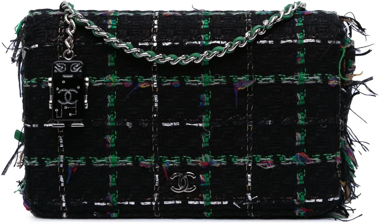 Chanel Hobo Bags - CC Quilted Boucle Tweed Robot Charm Wallet On Chai - Gr. unisize - in Schwarz - für Damen