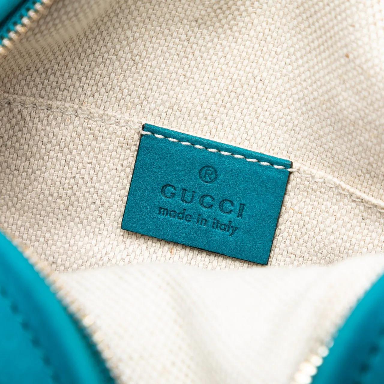 Thumbnail - Gucci Hobo Bags - Mini Pebbled Calfskin Soho Chain Crossbody - Gr. unisize - in Blau - für Damen