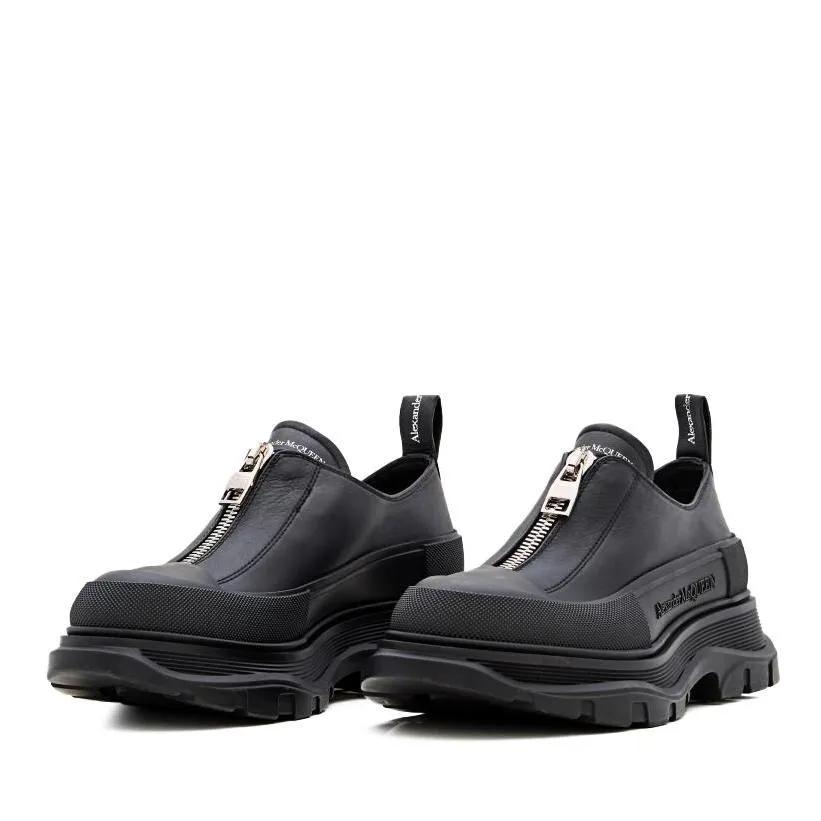 Alexander McQueen Low-Top Sneaker - Thread Rubber Sole Sneakers - Gr. 39,5 (EU) - in Schwarz - für Damen