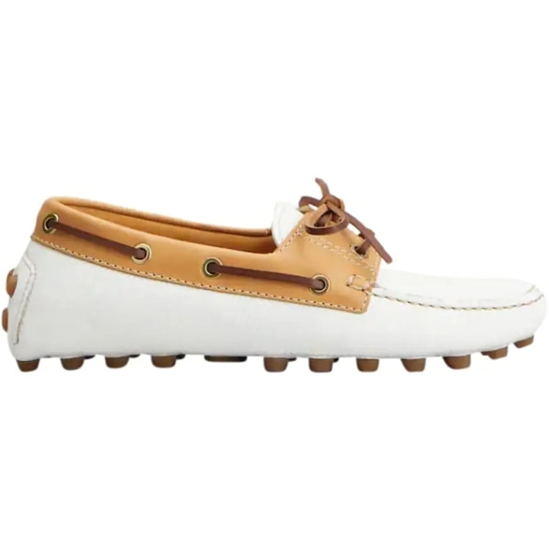 Tod's Loafer Flat Shoes Biancomarrone mehrfarbig