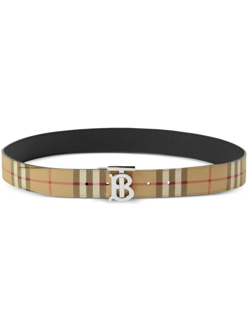 Burberry Gürtel - Belt With Logo - Gr. 75 - in Braun - für Damen